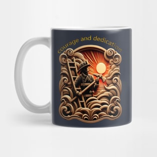 Fire Departments Badge Of Everyday Heroes Mug